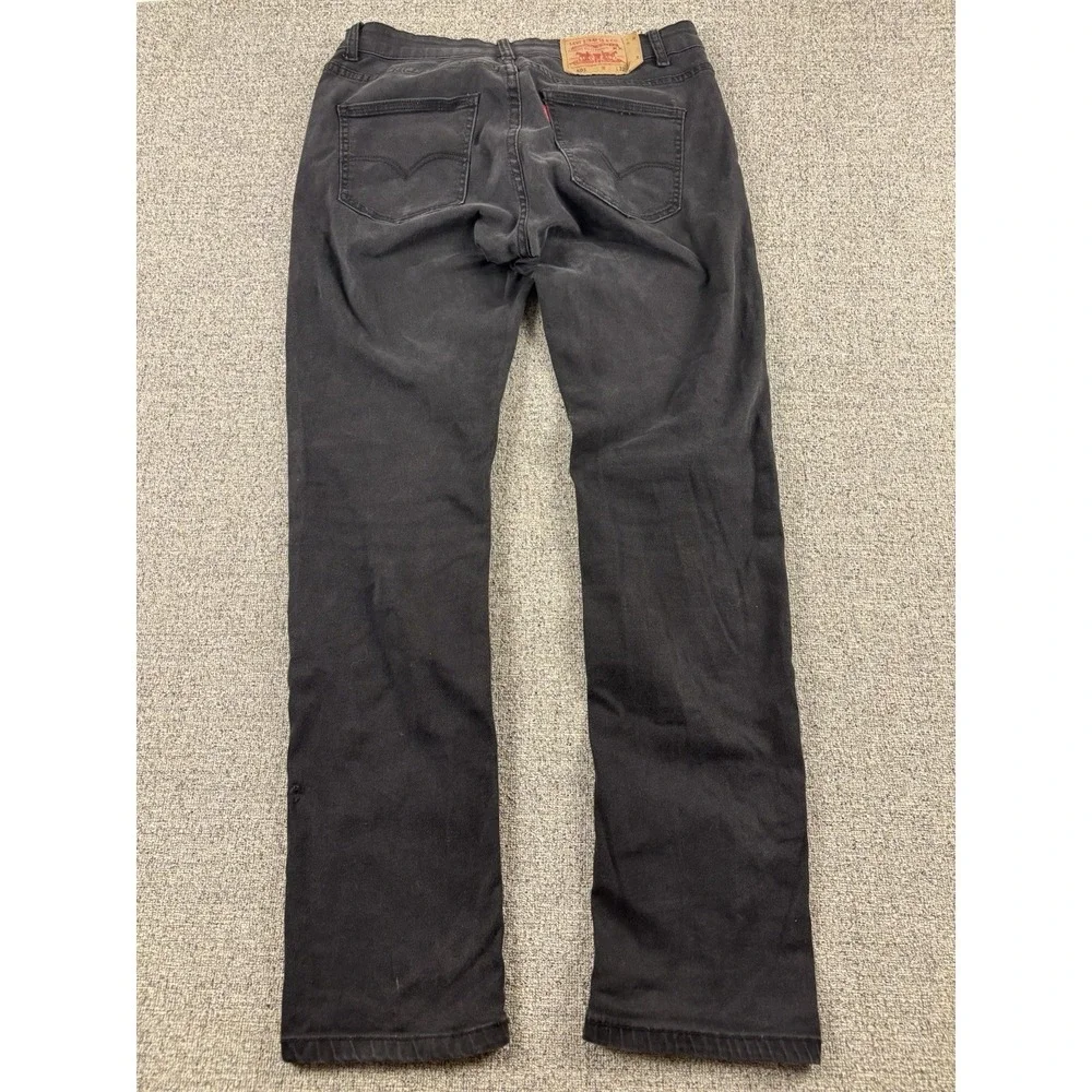 Vintage Levi's 501 Black Denim Button Fly Men Fits 32x30 Made In USA‎ 90s Faded